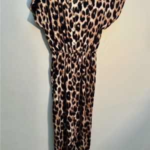 JUMPSUIT ANIMAL PRINT, PALAZZO V SIZE M